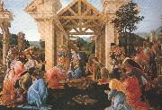 Sandro Botticelli Adoration of the Magi (mk36) oil on canvas